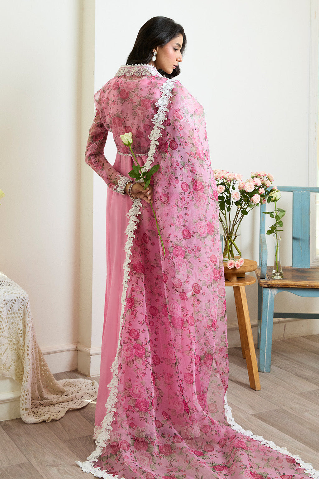 NAZAARA – 3PC PAPER COTTON & ORGANZA LUXURY PRET