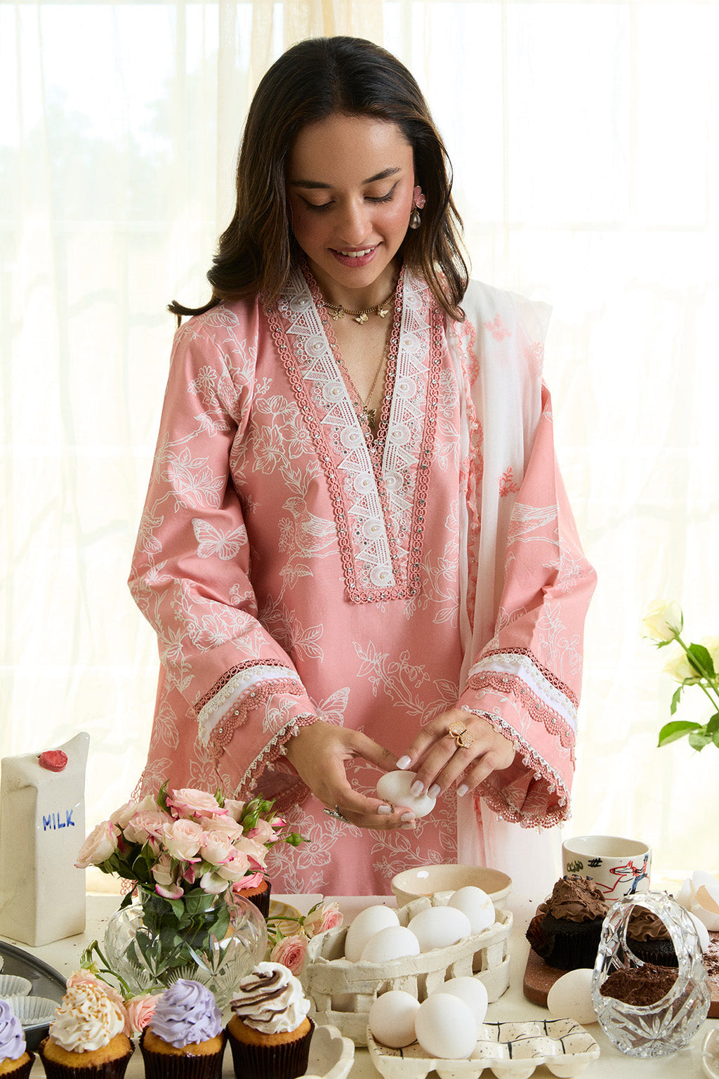 NOORE – 3PC LAWN & CHIFFON LUXURY PRET