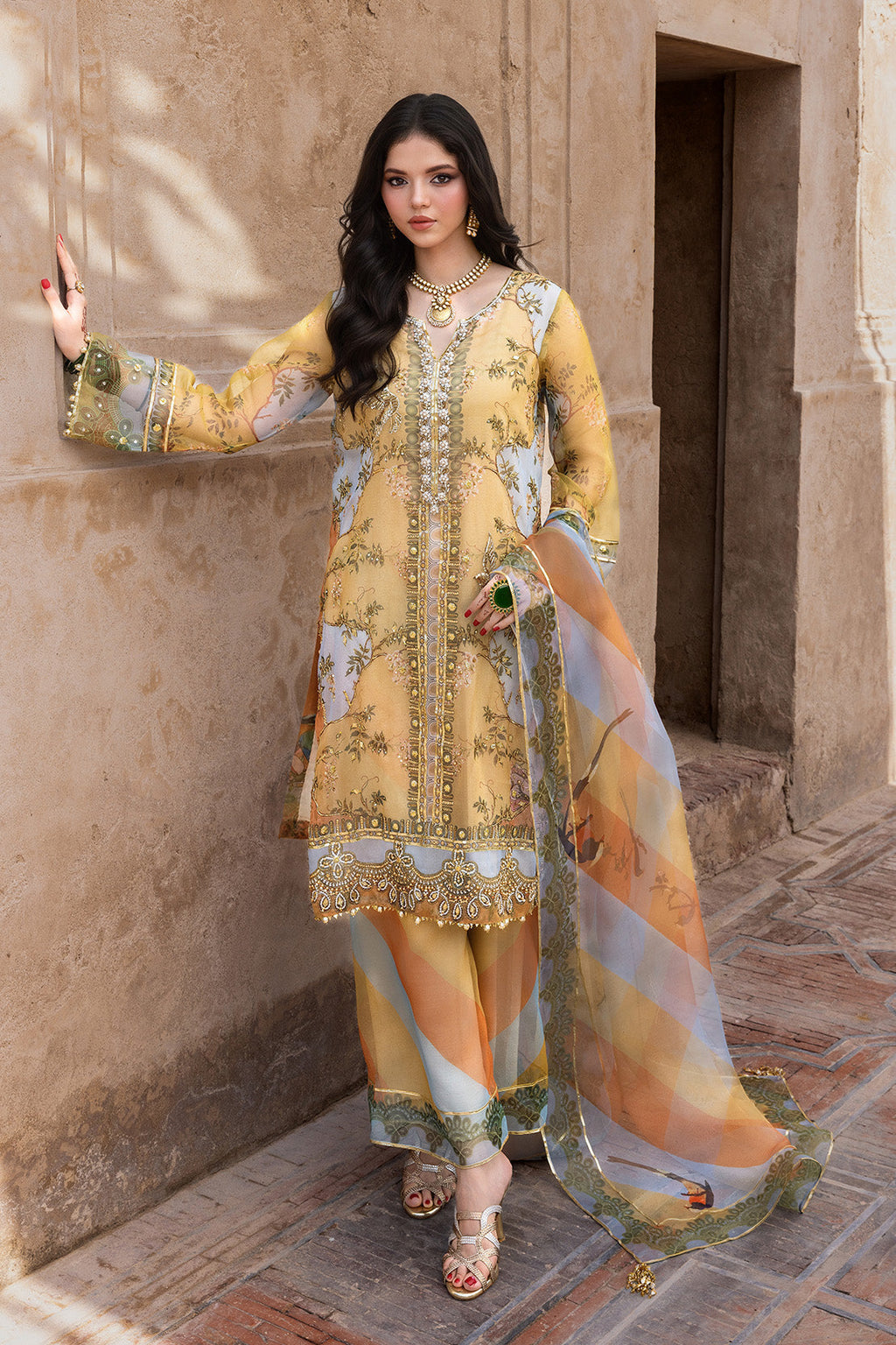 SUROOR – 3PC ORGANZA WEDDING FESTIVE PRET