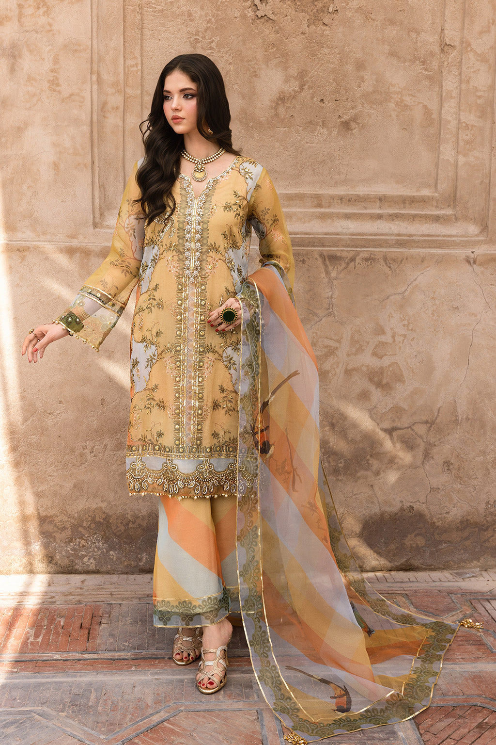 SUROOR – 3PC ORGANZA WEDDING FESTIVE PRET
