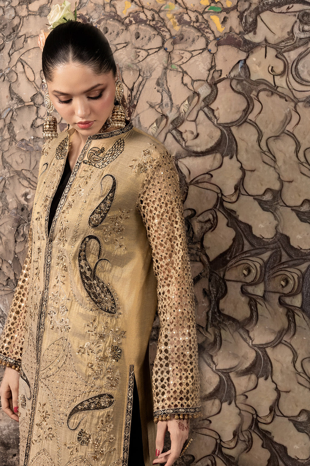 NAQSH –E-KHAS – 3PC ZARI & RAWSILK WEDDING FESTIVE PRET