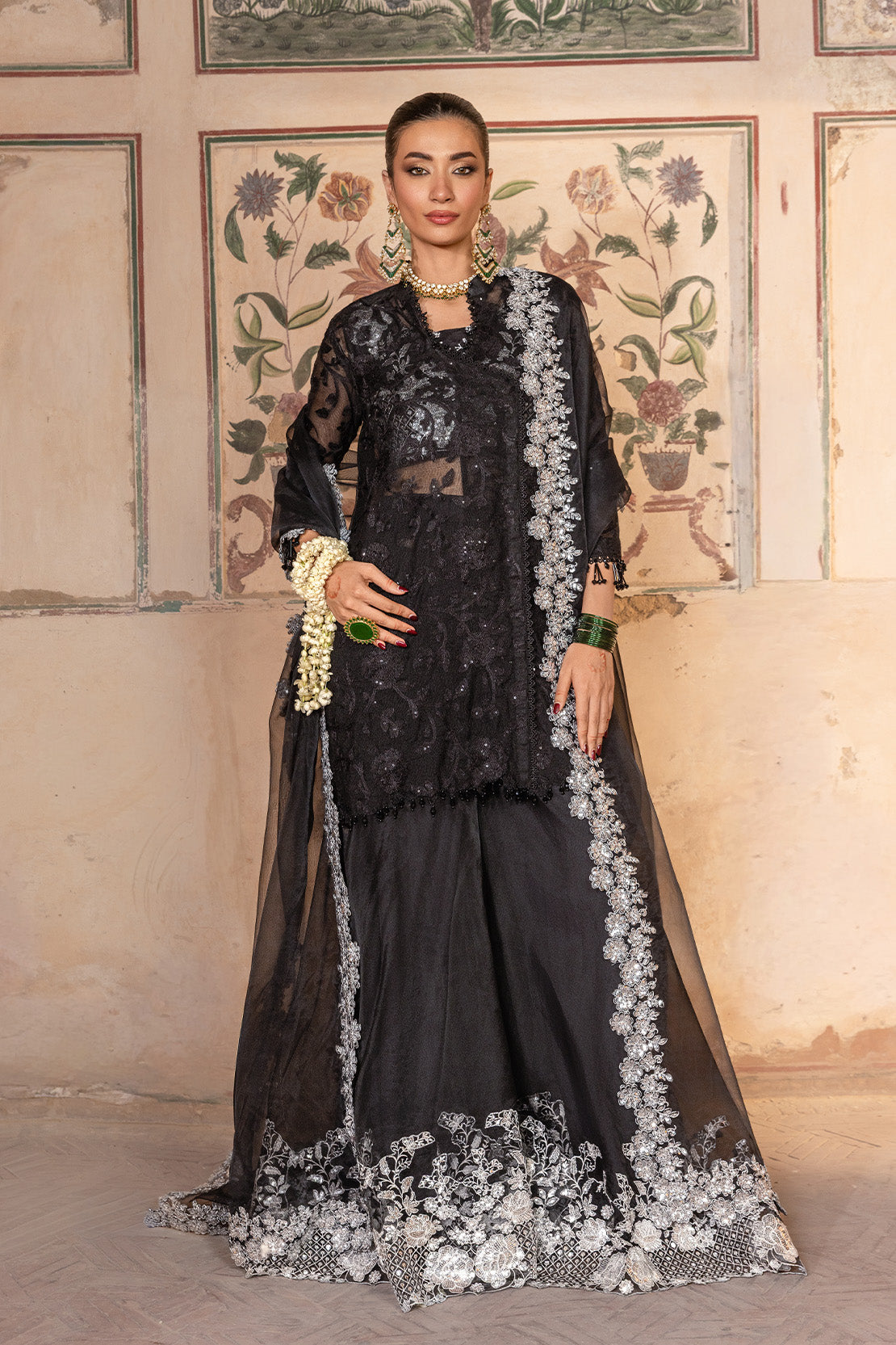 SAHIL – 4PC KHAADI NET & ORGANZA WEDDING FESTIVE PRET