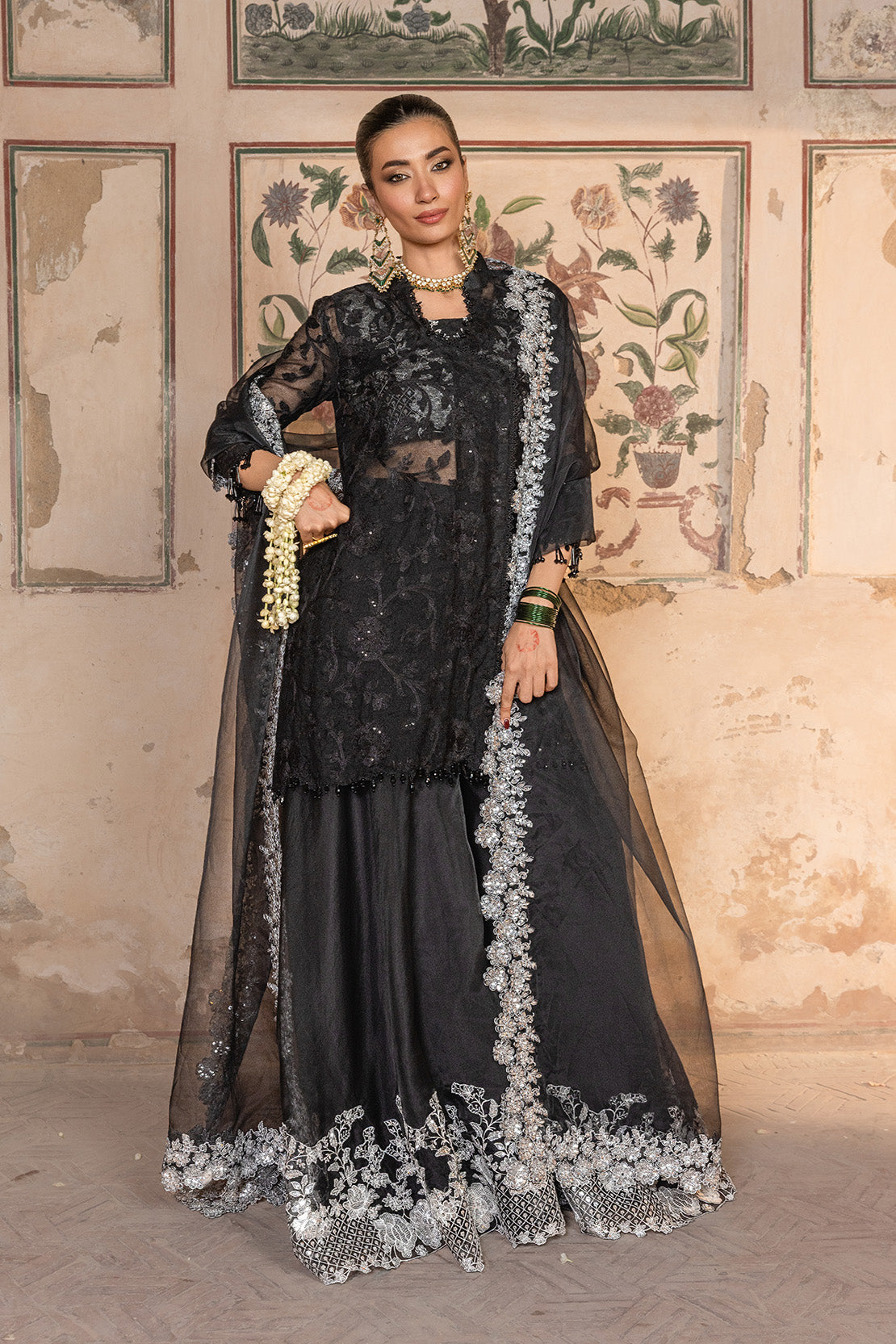 SAHIL – 4PC KHAADI NET & ORGANZA WEDDING FESTIVE PRET