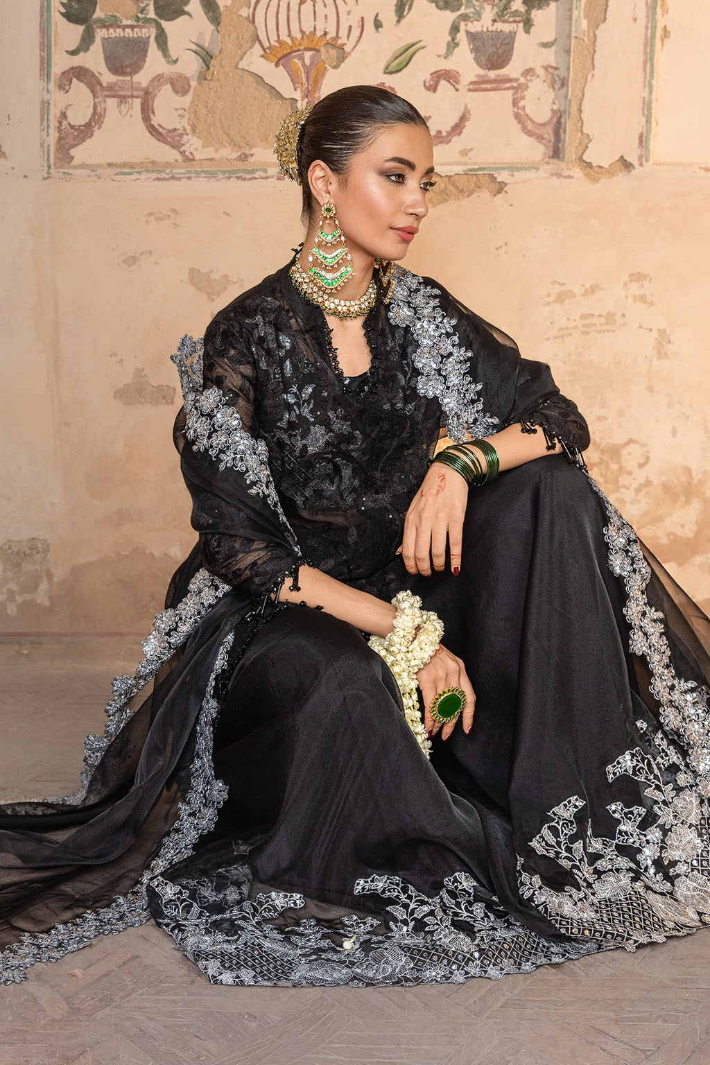 SAHIL – 4PC KHAADI NET & ORGANZA WEDDING FESTIVE PRET