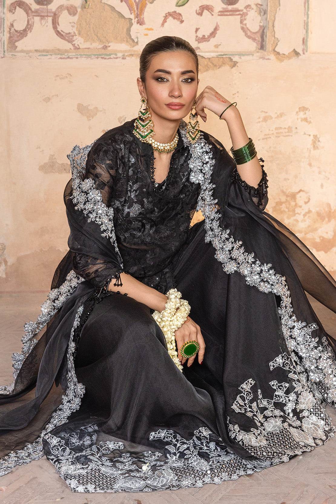 SAHIL – 4PC KHAADI NET & ORGANZA WEDDING FESTIVE PRET