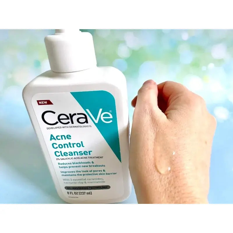 CeraVe Acne Control Cleanser Salicylic Acid 2 Percent Oil Absorbing Technology - 237ml