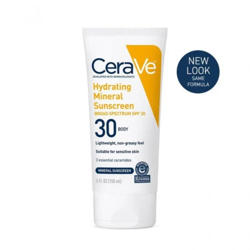 CeraVe Hydrating Mineral Sunscreen Body Lotion SPF 30 - 150ml