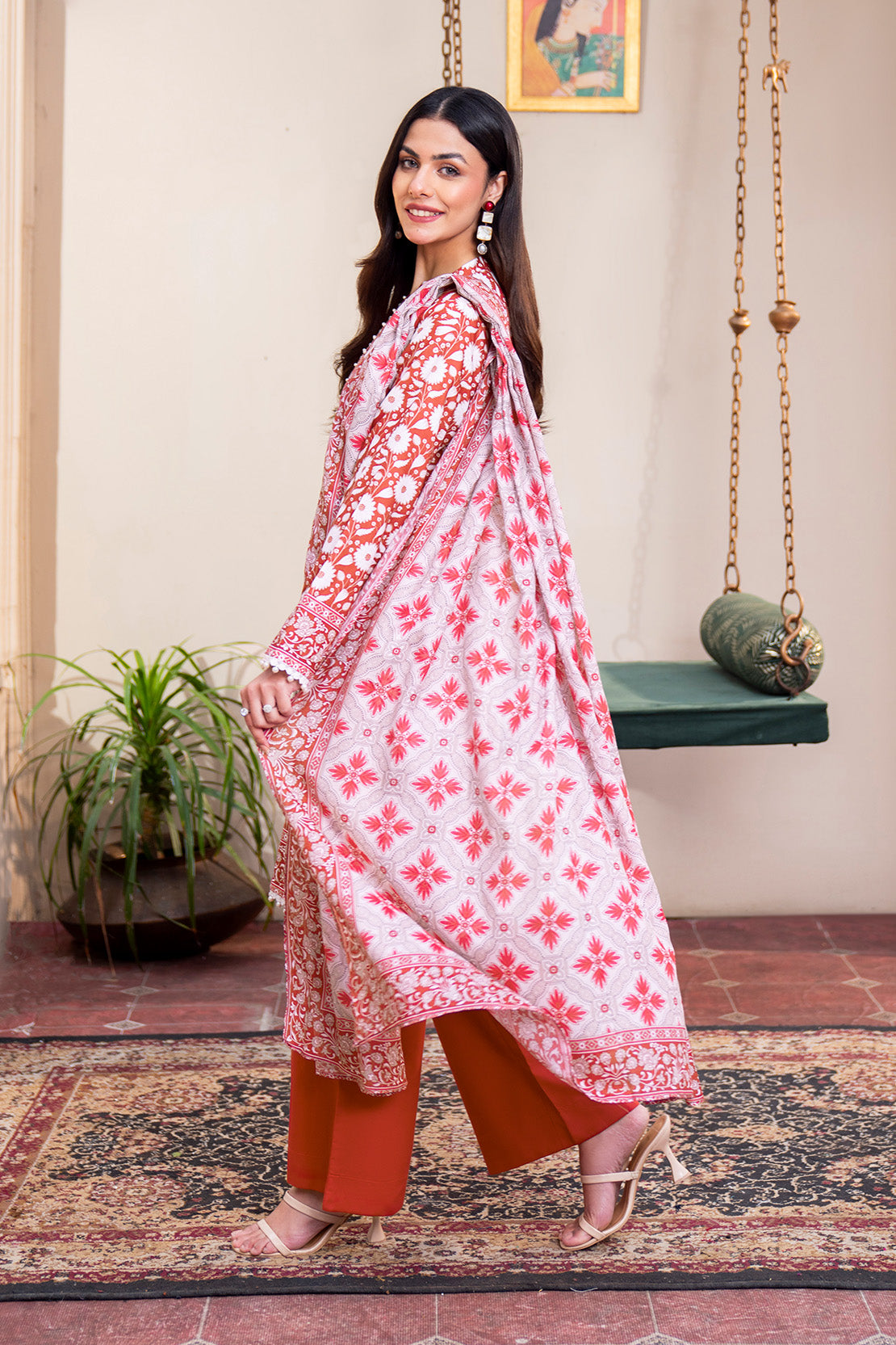 Printed - 2 Pc Lawn Suit (Lawn Dupatta)