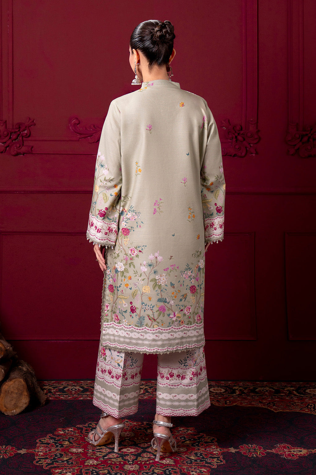 Printed - 2 Pc Karandi Suit