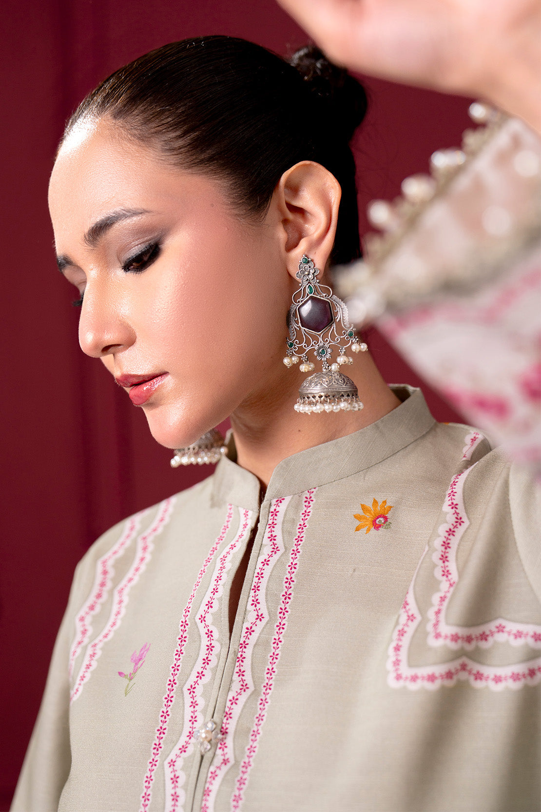 Printed - 2 Pc Karandi Suit