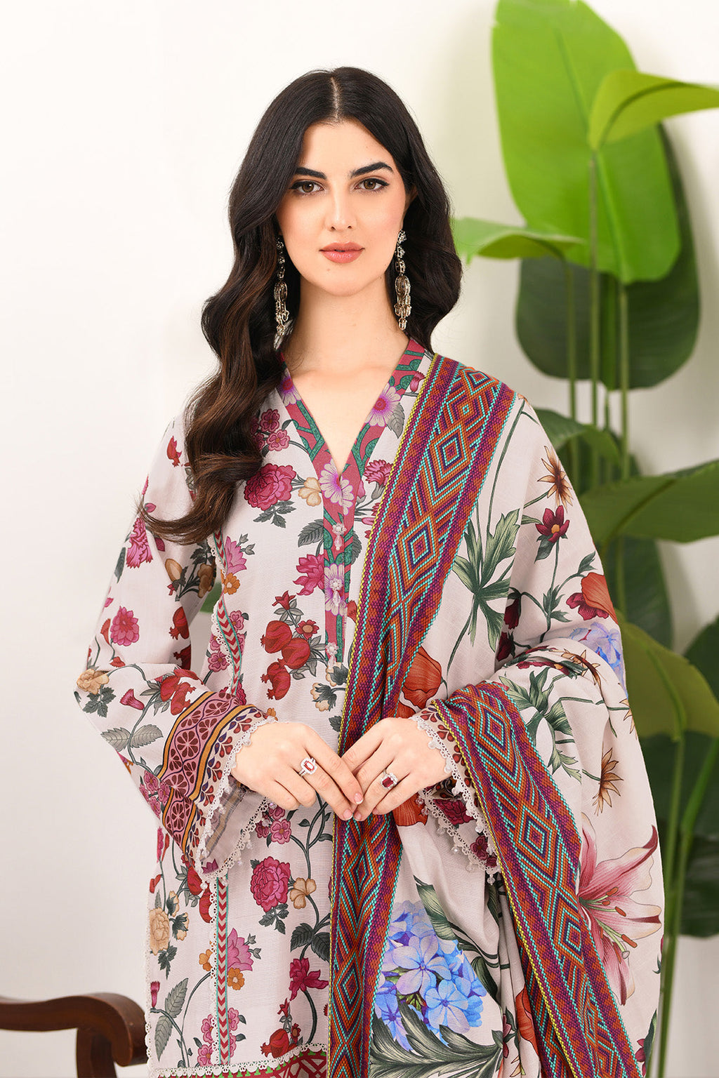 Printed - 3 Pc Khaddar Suit