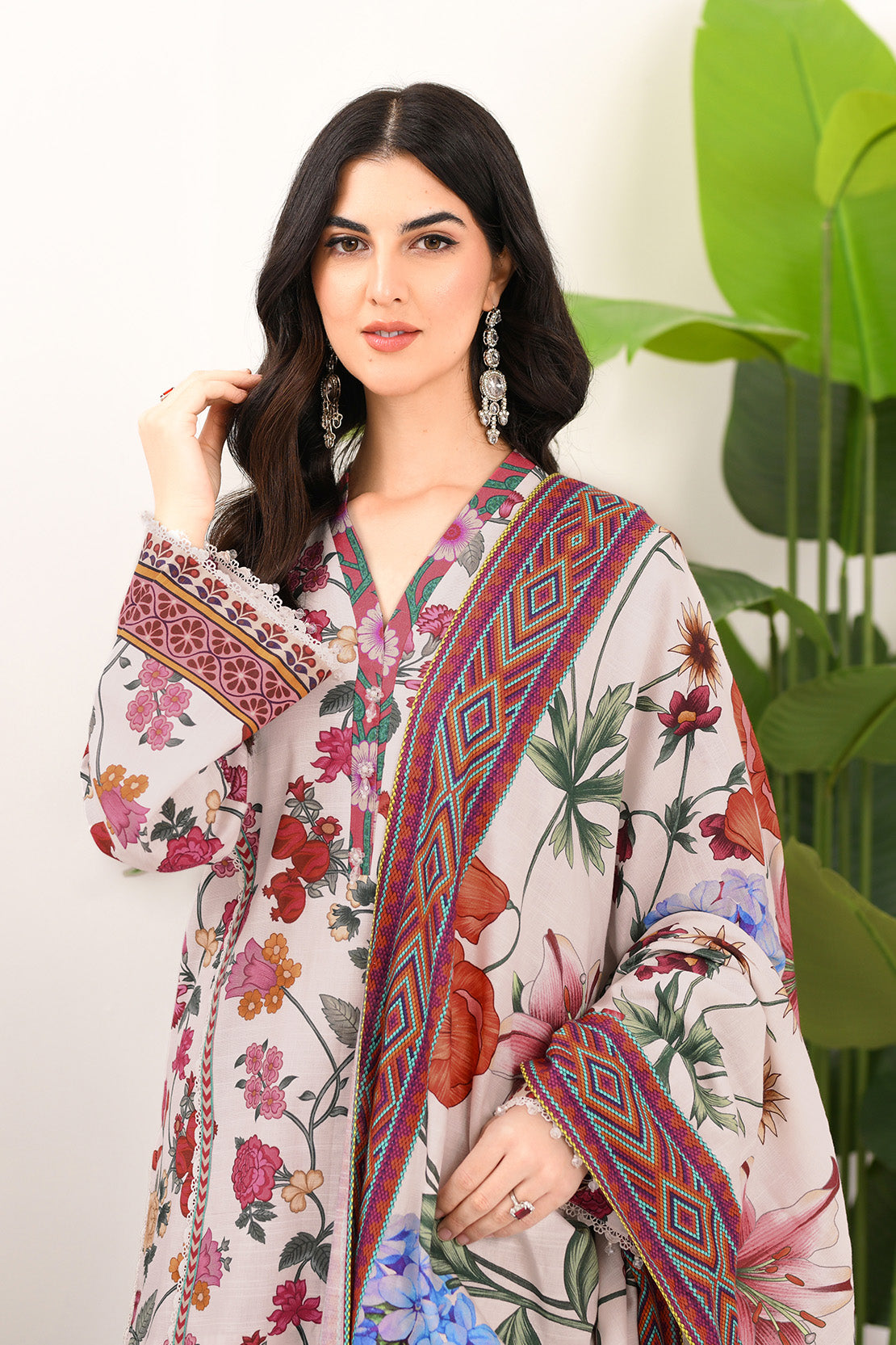 Printed - 3 Pc Khaddar Suit