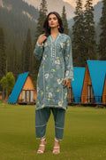 Printed - 2 Pc Karandi Suit