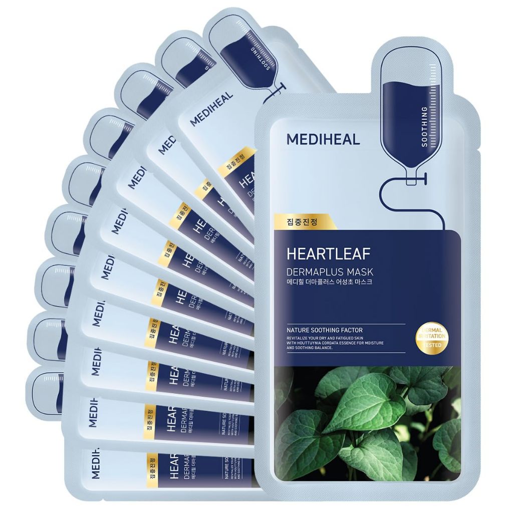 MEDIHEAL - Derma Plus Heartleaf Mask 22ml (Soothing)