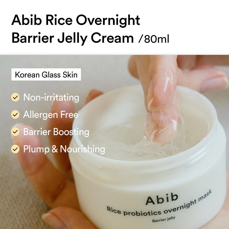 Abib Rice Probiotics Overnight Mask Barrier Jelly - 80ml