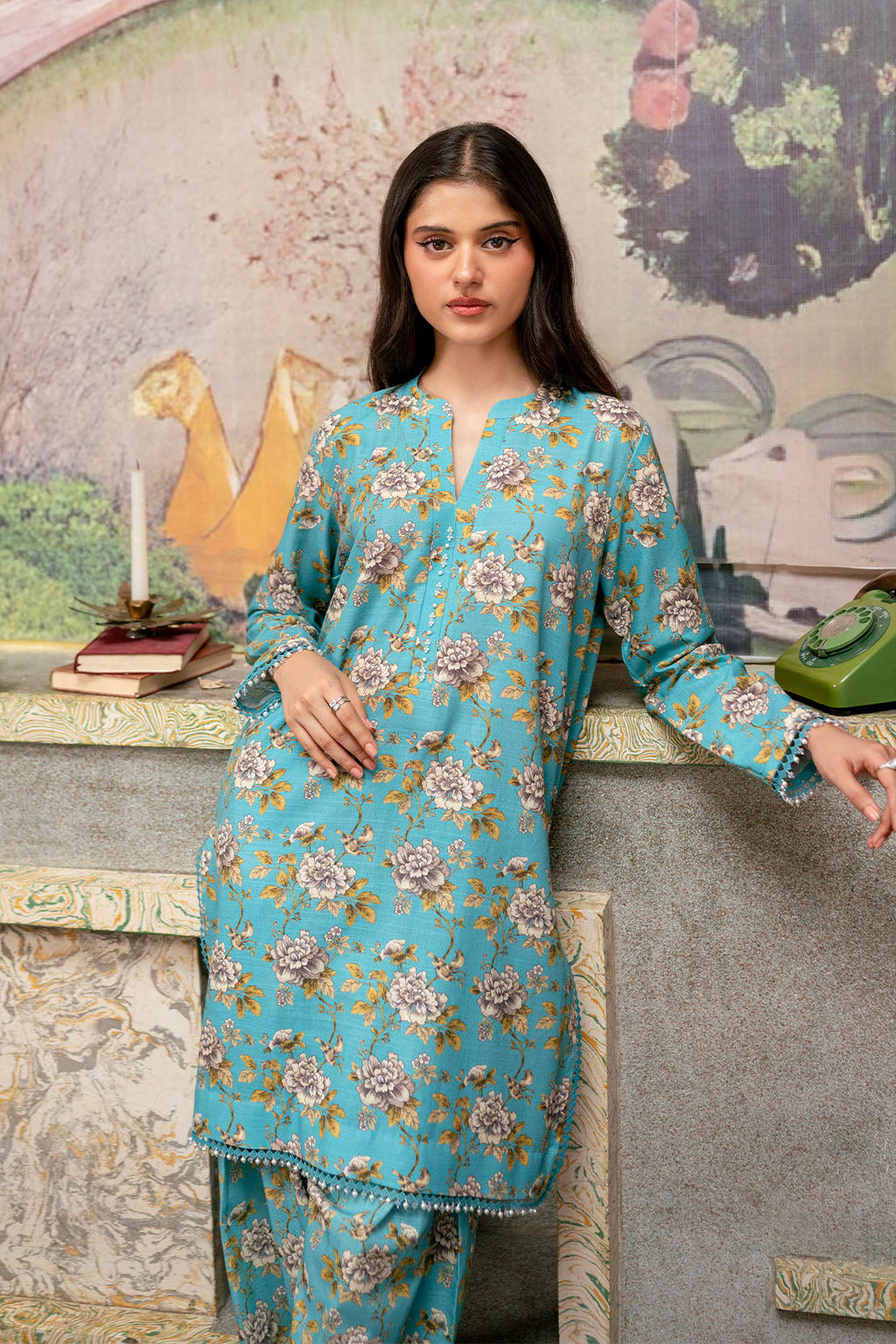 Printed - 2 Pc Khaddar Suit