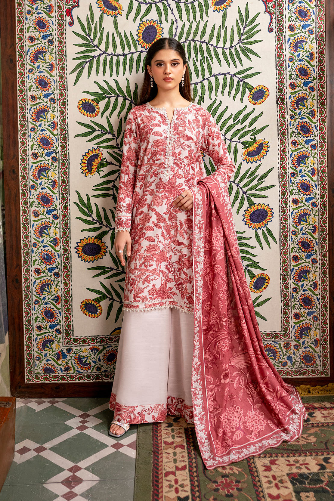 Printed - 2 Pc Khaddar Suit