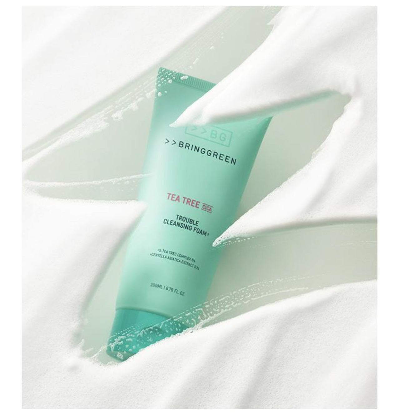 BRING GREEN - Tea Tree Cica Trouble Cleansing Foam